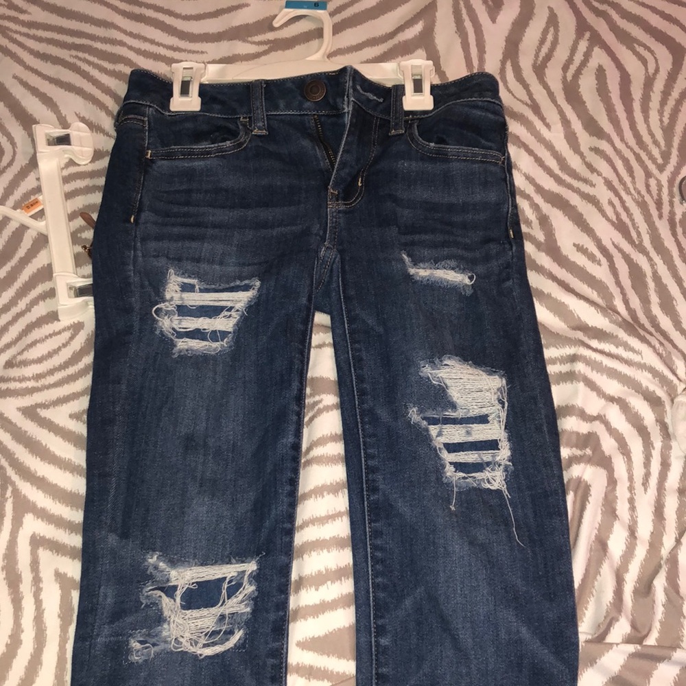 American Eagle ripped jeans
